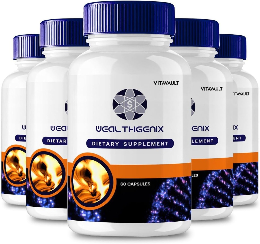 WealthGenix Capsules, WealthGenix Support Supplement Pills - Maximal styrka, Wealth Genix Health & Wellness Capsules, WealthGenix All Natural Formula Pills, Wealth Genix Capsules Reviews (5 Pack)