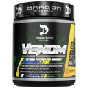 DRAGON PHARMA Venom Extreme Potency Pre-Workout, Laser Sharp Focus + Energy, Intense Performance, beprövade ingredienser för förbättrad vasodilation och uthållighet (40 portioner, Passion Fruit)