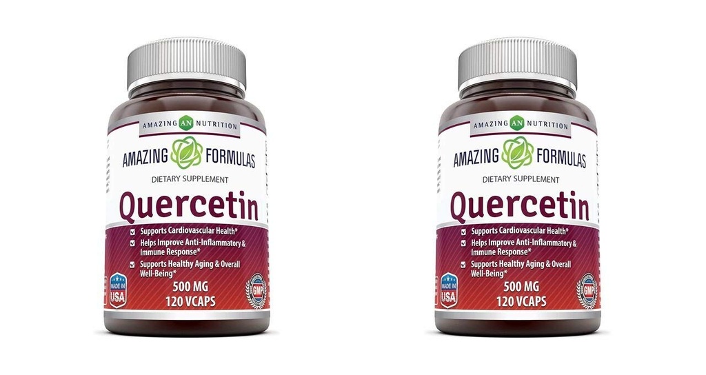 Fantastiska formler Quercetin 500 Mg, 120 VCaps - Kosttillskott, Vegan kapslar, icke-GMO, Glutenfri - Optimal med en balanserad kost och regelbunden träning