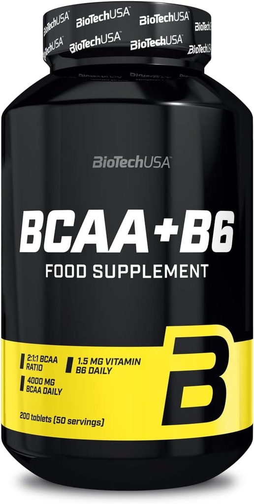 BCAA + B6 - 200 komprimerar - Biotech
