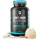Lion's Mane Mushroom Capsules - Memory, Focus & Clarity - Nootropic Brain Supplement med Ashwagandha, Thiamin (B1), Magnesium L-Threonate - Kognitivt och hjärnstöd för mental energi, 240 Caps