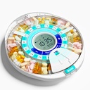 Uppgraderad automatisk Pill Dispenser för äldre med Alarm: Smart Pill Dispenser Machine med 28-Slot, Mix-Proof Tech & XL LCD, Förbättrad hållbarhet för Daily Medicine Management