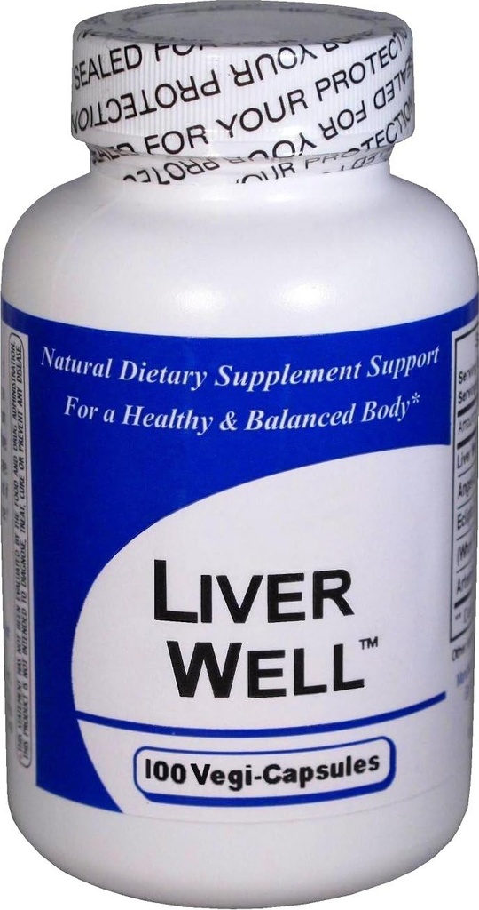 Liver Well 1 flaska (100 kapslar) - Koncentrerad Herbal Blend - Kosttillskott