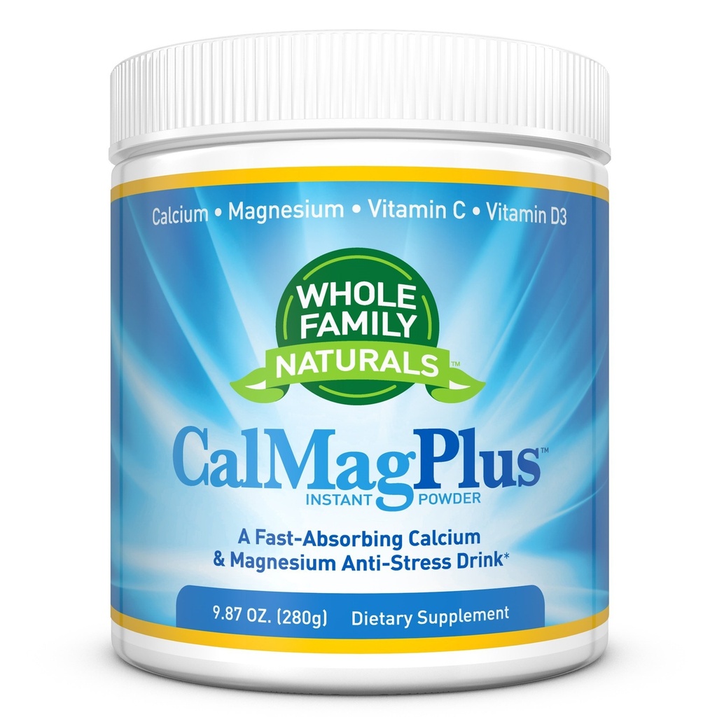 Calcium Magnesium Powder Supplement - CalMag Plus med vitamin C & D3 - Gluten Free, Non GMO - Natural Calm Cal Mag Drink - Cal-Mag för muskler - Calm Sleep Magnesium Drink Powder - Calcium Supplement