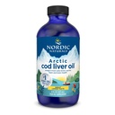 Nordic Naturals Arctic Cod Liver Oil, Lemon - 8 oz - 1060 mg Total Omega-3s med EPA & DHA - Hjärt & hjärnhälsa, Hälsosam immunitet, Total Wellness - Non-GMO - 48 portioner