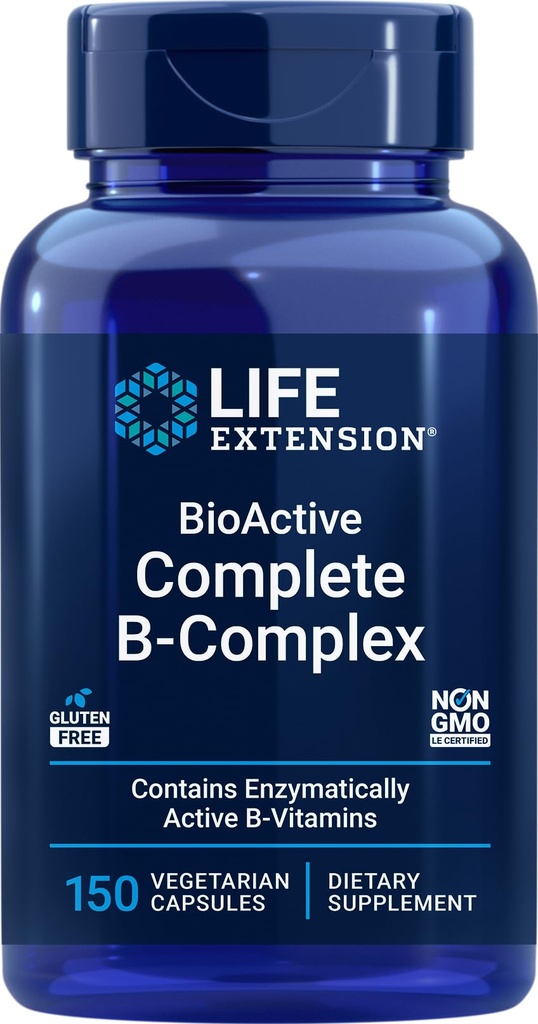 Life Extension BioActive Complete B-Complex, 150 vegetariska kapslar