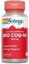 SOLARAY Bio CoQ-10 100 mg | Förbättrad absorption | Vitaminer A & E | Hälsosamt hjärta och cellulärt energistöd (30 CT)