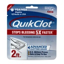 Äventyr Medicinsk Kits QuikClot Gauze - Flexibel Hemostatisk Medicinsk Gauze för nödöverlevnad eller katastrofberedskap Kits & More - Slutar blöda snabbt med Kaolin - 3 "x 24"
