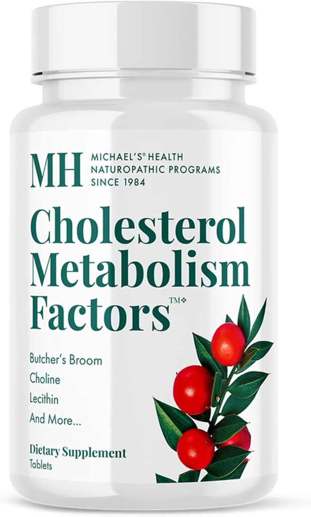 MICHAELs hälsonaturopatiska program kolesterolmetabolismfaktorer - 90 tabletter - hjälper till att förbättra cirkulationen - Statin & Red Yeast Rice Free - 15 portioner