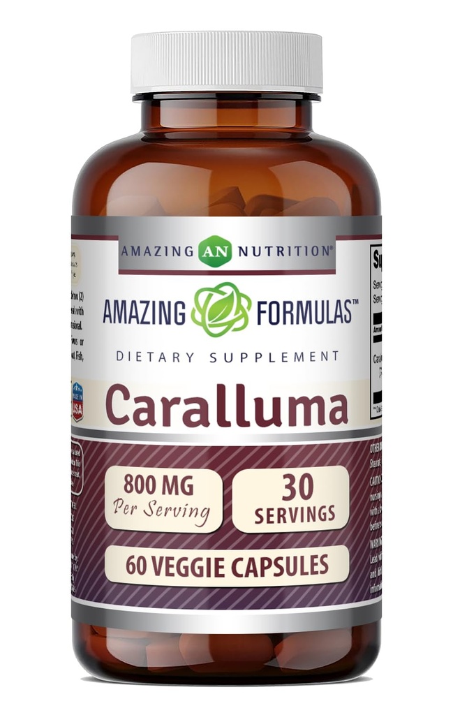 Fantastiska formler Caralluma Supplement | 800 Mg Per Serving | 60 Veggie Capsules | Icke-GMO | Gluten-Free | Made in USA