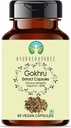Gokhru Extract 500mg - 60 vegetariska kapslar | Tribulus Terrestris | All Natural | 100% Vegan | Glutenfri | GMP Certified