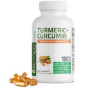 Bronson Turmeric Curcumin Extra Strength - Antioxidant, Joint & Digestion Support med BioPerine, Non-GMO, 180 vegetariska kapslar