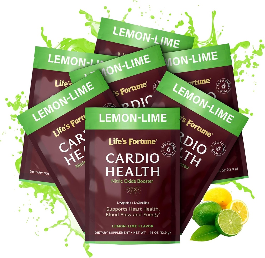 Life's Fortune L Arginine L Citrulline Supplement Powder - High Potency Nitric Oxide Supplement Booster med Natural Lemon Lime Flavor, 7 Servings (Pack of 1)