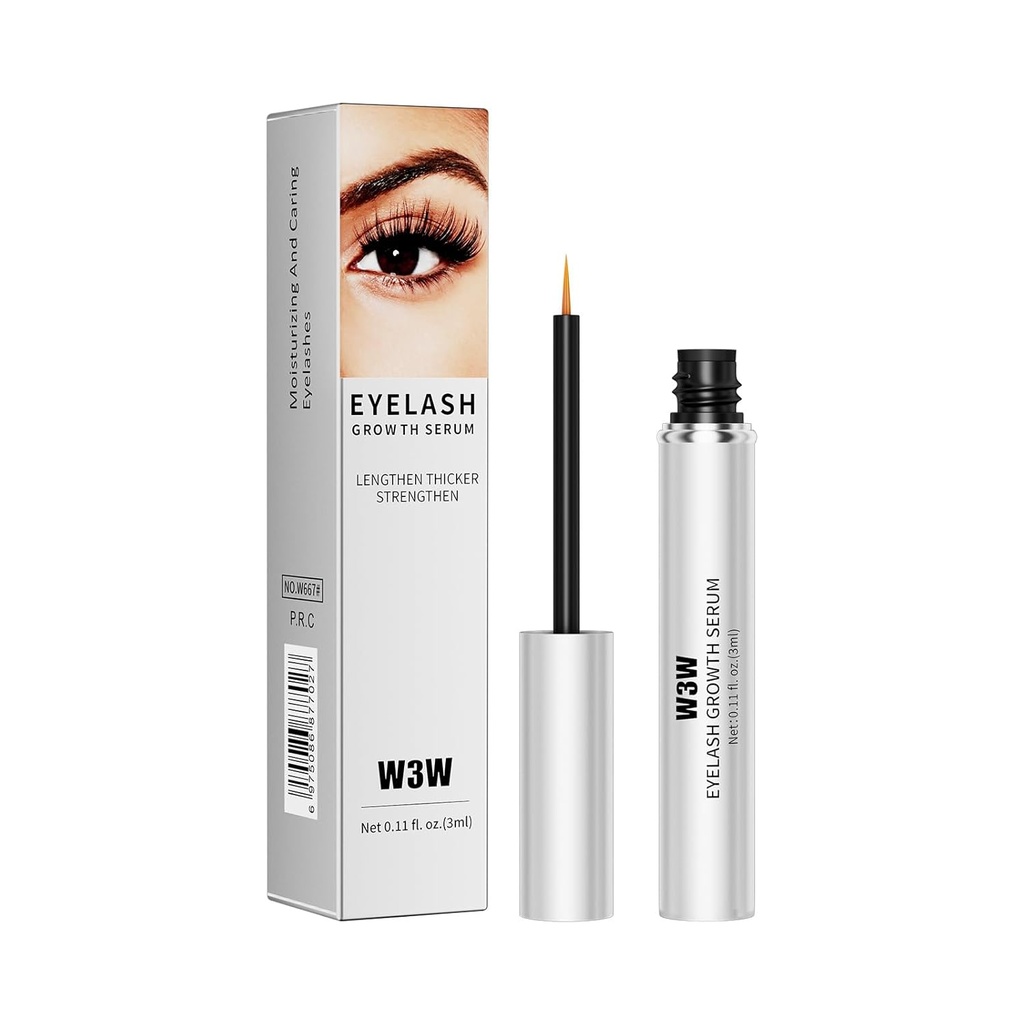 Eyelash Growth Serum, Nourishing Lash Eyelash Serum for Enhancing Longer Fuller Thicker - Looking Natural Lashes Gentle No Irritating Botanicals Cruelty-Free