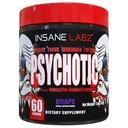 Insane Labz Psychotic, High Stimulant Pre Workout Powder, Extreme varaktig energi, fokus och uthållighet med Beta Alanine, Kreatin Monohydrat, DMAE, 60 Srvgs, Grape