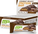 MusclePharm Combat Sport Bar, Chocolate Peanut Butter Cup, High Protein Bars, Combat Cravings, Fuel Performance & Meet Energy Demands, 20g Protein från Whey Protein, 5g Fiber, Gluten Free, 12 Bars