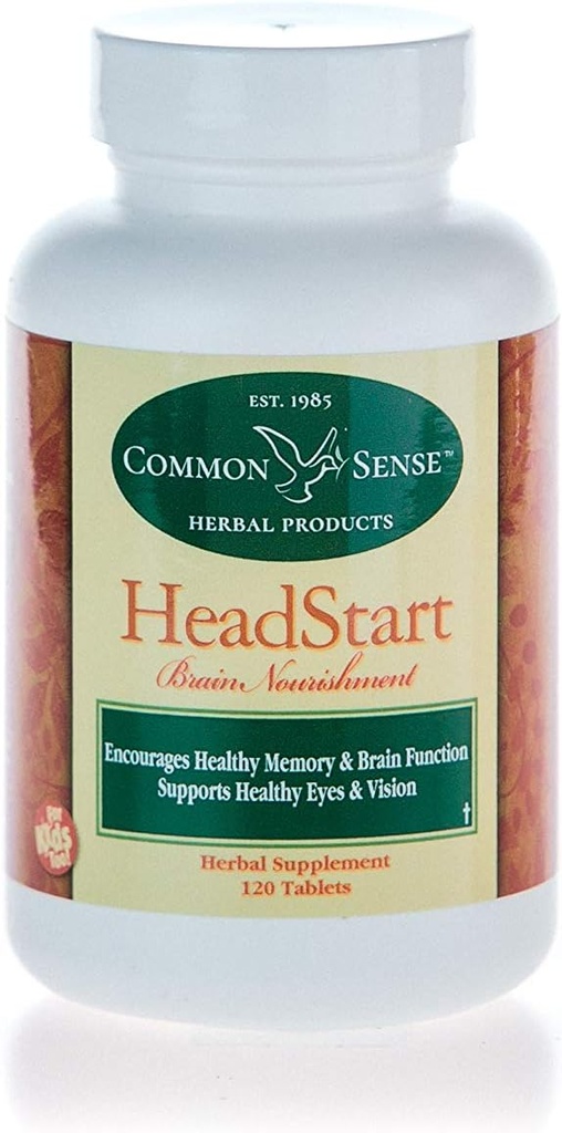 Common Sense Herbal Products HeadStart: Brain Nourishment (120 tabletter)