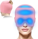 Migraine Relief Cap med Gel Top Coverage, Headache Relief Hat för Migraine Sinus Tension Stress Pain Relief, Migraine Ice Head Wrap Ice Gel Packs Hot Cold Therapy Headache Relief Cap
