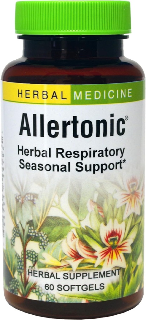 Herbs Etc. Allertonic - Healthy Breathing Support - Herbal Blend att hjälpa mot säsongsbetoning - Lung & Respiratory Health Support med Stinging Nettle - 60 Softgels (60 portioner)