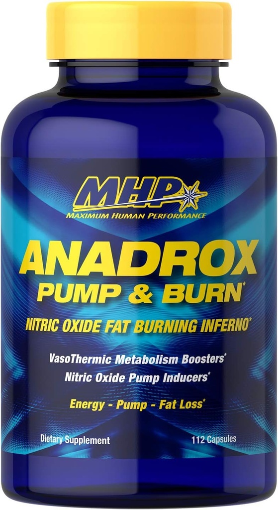 MHP Anadrox Pump & Burn, Nitric Oxide Fat Burning Inferno, 112 kapslar
