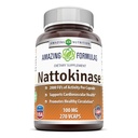 Fantastiska formler Nattokinase Kosttillskott 100 mg Veggie kapslar Tillägg | 2000 FU Enzymaktivitet | Icke-GMO | Glutenfri | Tillverkad i USA (270 greve)