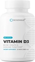 Naturvitamin D3 1000 IE, för friska ben och tänder, underhåll av god hälsa, 60 vitamin D3 kapslar hjälper till att förebygga vitamin D-brist - farmaceutisk grad, icke-GMO