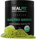 SEALFIT ElectroGreens - USDA Organic Greens Superfood + Electrolytes Powder. 25 + Superfoods för energi och hydrering. Super Green Juice och Electrolyte Powder inspirerad av tidigare Navy Seal Mark Divine