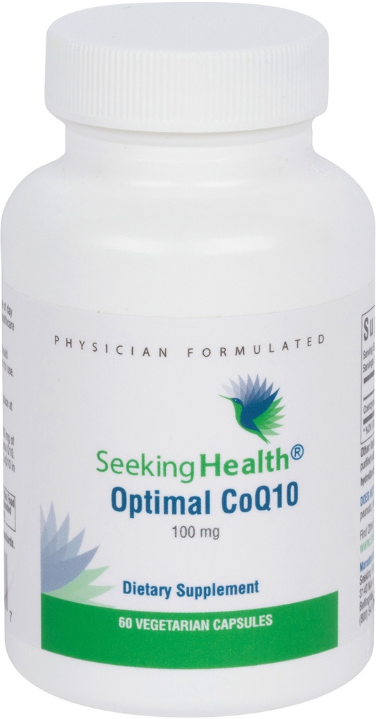Seeking Health CoQ10 - Coenzyme Supplement for Heart Health & Energy Support - Antioxidant Capsules to Support Brain Health - 100 mg, 60 Capsules