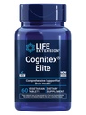 Life Extension Cognitex® Elite, sage, Blueberry, ashwagandha, fosfatidylserine, vinpocetin, uppmärksamhet, fokus, humör och minne, glutenfri, icke-GMO, vegetarian, 60 tabletter