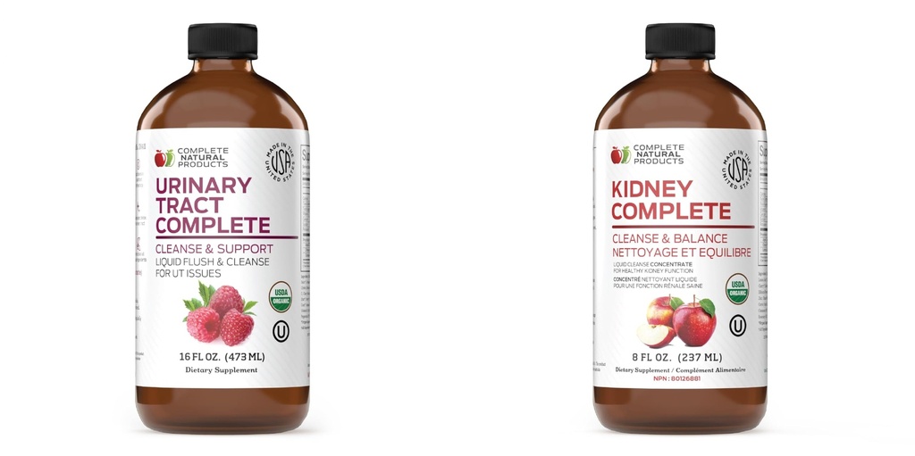 Komplett Naturlig Urinär Tract Komplett 8oz & Njur Komplett 8oz Bundle