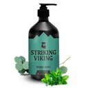Strejkande Viking Beard Wash (17 oz) med Natural Peppermint & Eucalyptus Scent - Paraben & Sulfate-Free Deep Cleansing Shampoo för skäggvård