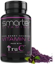 Smarter Raw Whole Food Vitamin C från Berries, Premium Antioxidanter, Bioflavonoider & Polyfenoler, 60 Vegan kapslar