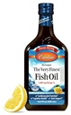 Carlson - The Very Finest Fish Oil, Special Edition, 1600 mg Omega-3s, Liquid Supplement, Norwegian Fish Oil, Wild-Caught, Sustainably Sourced Liquid, Lemon, 500 ml (16,9 Fl Oz)