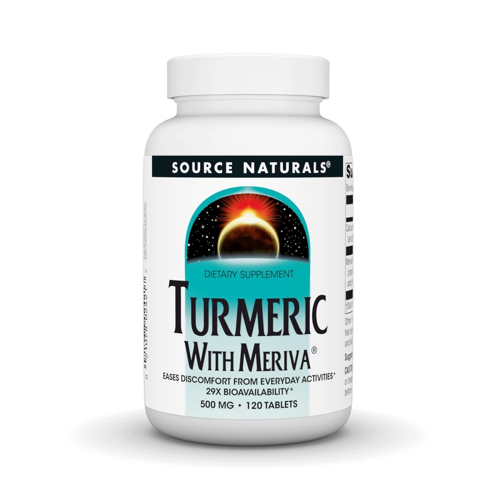 Källa Naturals Turmeric med Meriva, 500mg - 120 tabletter