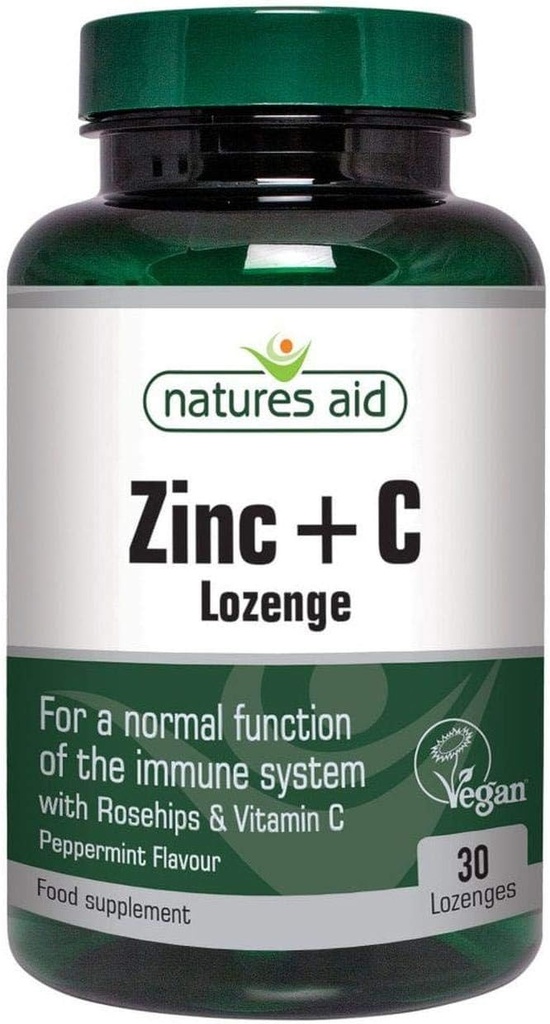 Naturstöd Vegan Zink Lozenges Peppermint 30 tabletter