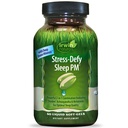 Irwin Naturals Stress-Defy Sleep PM - 50 Liquid Soft-Gels - Kraftfull 2-i-1 Kombination med Ashwagandha & Melatonin - 25 portioner