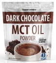 Opportuniteas MCT Oil Powder, Keto Creamer for Coffee, Drinks & Smoothies, Low Carb Keto Friendly, Boost Energy & Metal Focus, Supplement for Ketogenic Diet, Gluten Free & Non-GMO, Dark Chocolate 6 oz
