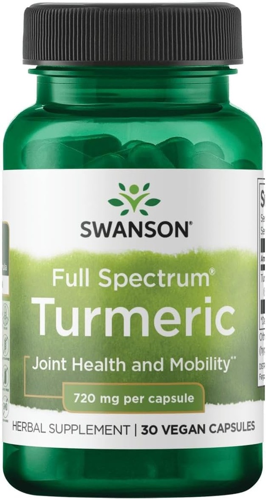 Swanson Turmeric 720 Milligram 30 kapslar