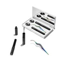 Lashify Control Kit - Komplett DIY Eye Lash Starter Set - Amplify Gossamer Black 10mm, 12mm, White Travel Case, Petite Wand
