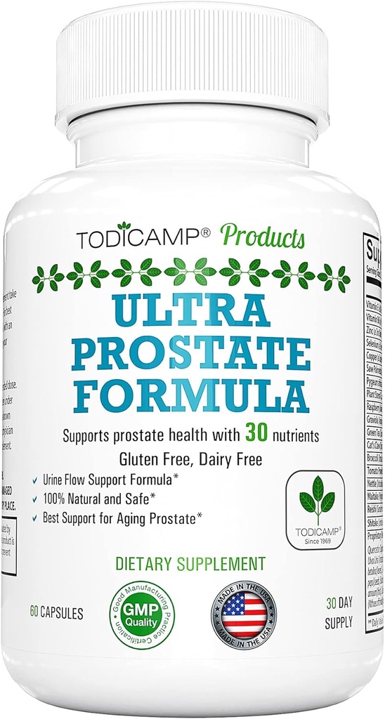 Prostata Support Supplement Formel med Saw Palmetto Extract och Bladder Control Complex - 30 Dag Supply