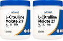 Nutricost L-Citrulline Malate 300G (2 Pack) - Pure L-Citrulline Powder, 3000mg Per Servering - L-Citrulline Malate