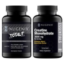 Nugenix Essentials Creatine Monohydrat och Total-T Testosteron Booster för Män
