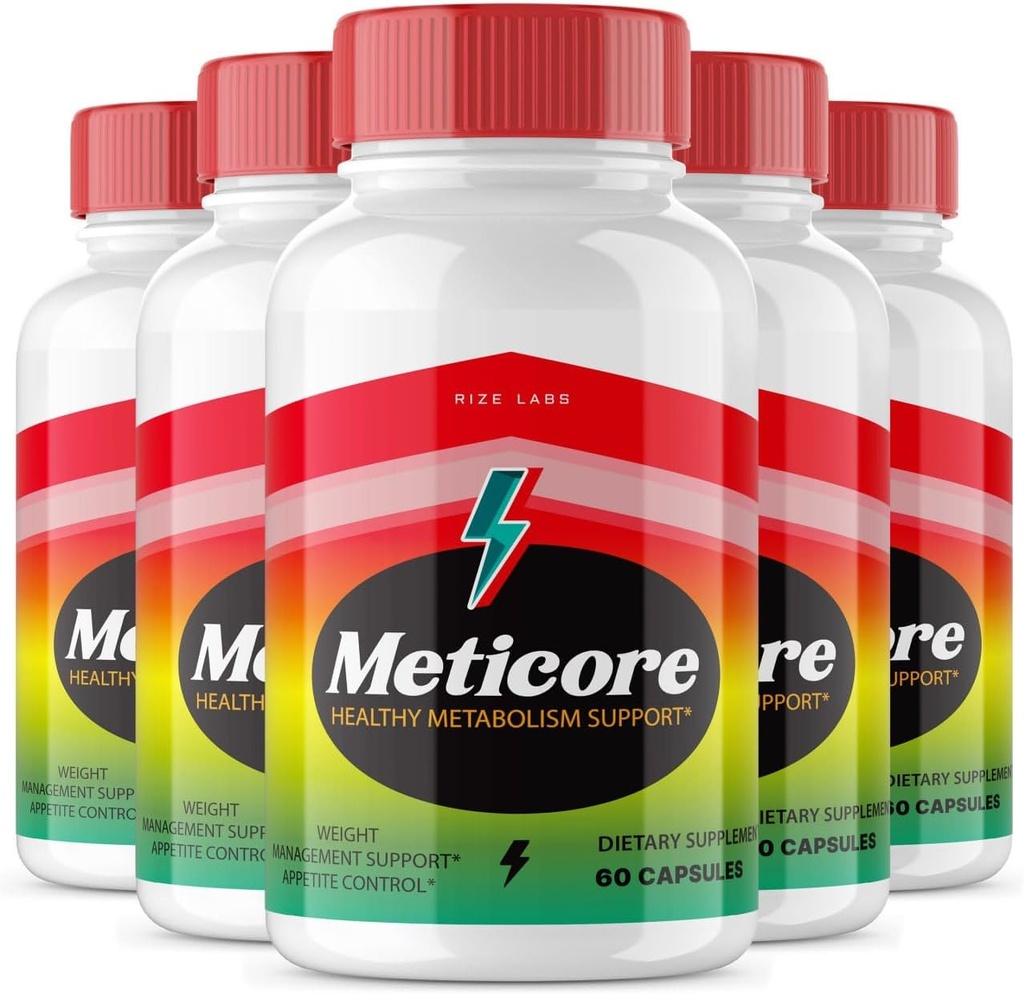 Rize labs - Meticore Weight Loss Supplement, Total Body Wellness Capsules, som används för att låsa upp vägen till en hälsosammare levande, för en mindre figur (300 kapslar)