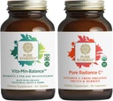 PURE SYNERGY Women’s Multivitamin, Stress och Energy Essentials Bundle | Whole Food Multi med Adaptogens | Natural Vitamin C Immune and Skin Supplement | Vegan, icke-GMO och organiska ingredienser