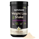 Naturade Weight Loss Shake Meal Replacement, 18 Servings - 25g Plant-Based Protein, CLA, Fiber & 18 Vitaminer och mineraler Designade för att Curb Cravings och Boost Daily Nutrition - Vanilla Creme