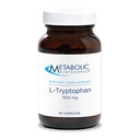 Metabolic Maintenance L-Tryptophan - 500mg Amino Acid i "Free Form" för Superior Absorption + Vitamin B6 - Mood + Appetite Supplement, Vegan + No Fillers (60 kapslar)