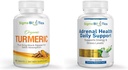Organisk gurkmeja Supplement - Gemensam & Immun Health Support Supplements & Adrenal Health Daily Support