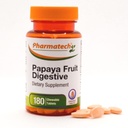 Papaya Fruit Digestive, Förbättra Digestion, Tasty Flavor, Enzyme Supplement, för Bloating och förstoppning, Gas Relief, 180 Chewable Tablets