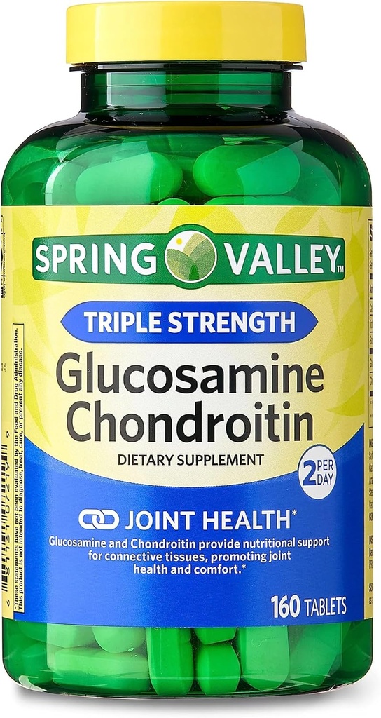 Spring Valley - Glukosamin Chondroitin, Triple Strength, 160 tabletter av Spring Valley