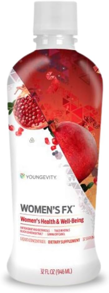 Youngevity Women's FX med Black Cohosh, 32 Oz – Natural Supplement Drink – Menopause Relief och All-Essential, vitaminer i en flaska